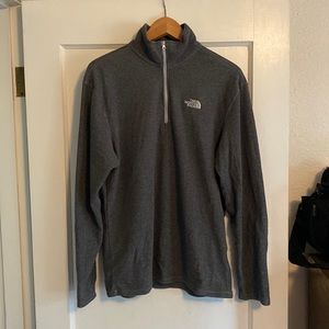 Grey North Face Fleece crew neck